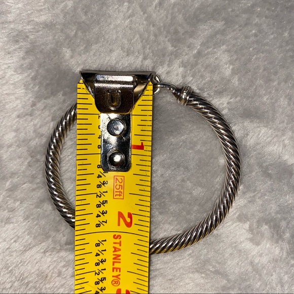Cable Buckle Bracelet with Diamonds, 5mm - Picture 6 of 7